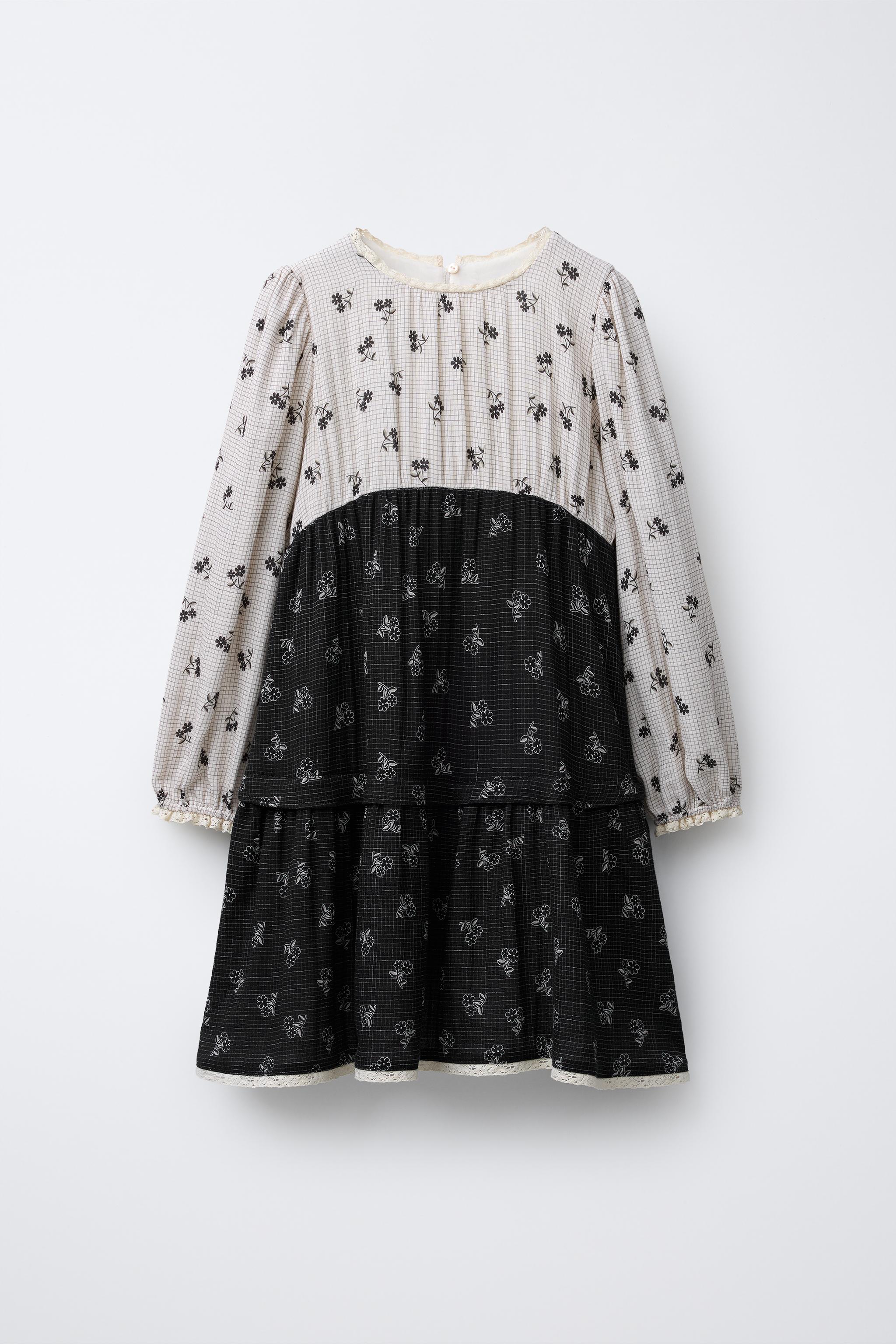 PLAID AND FLORAL DRESS